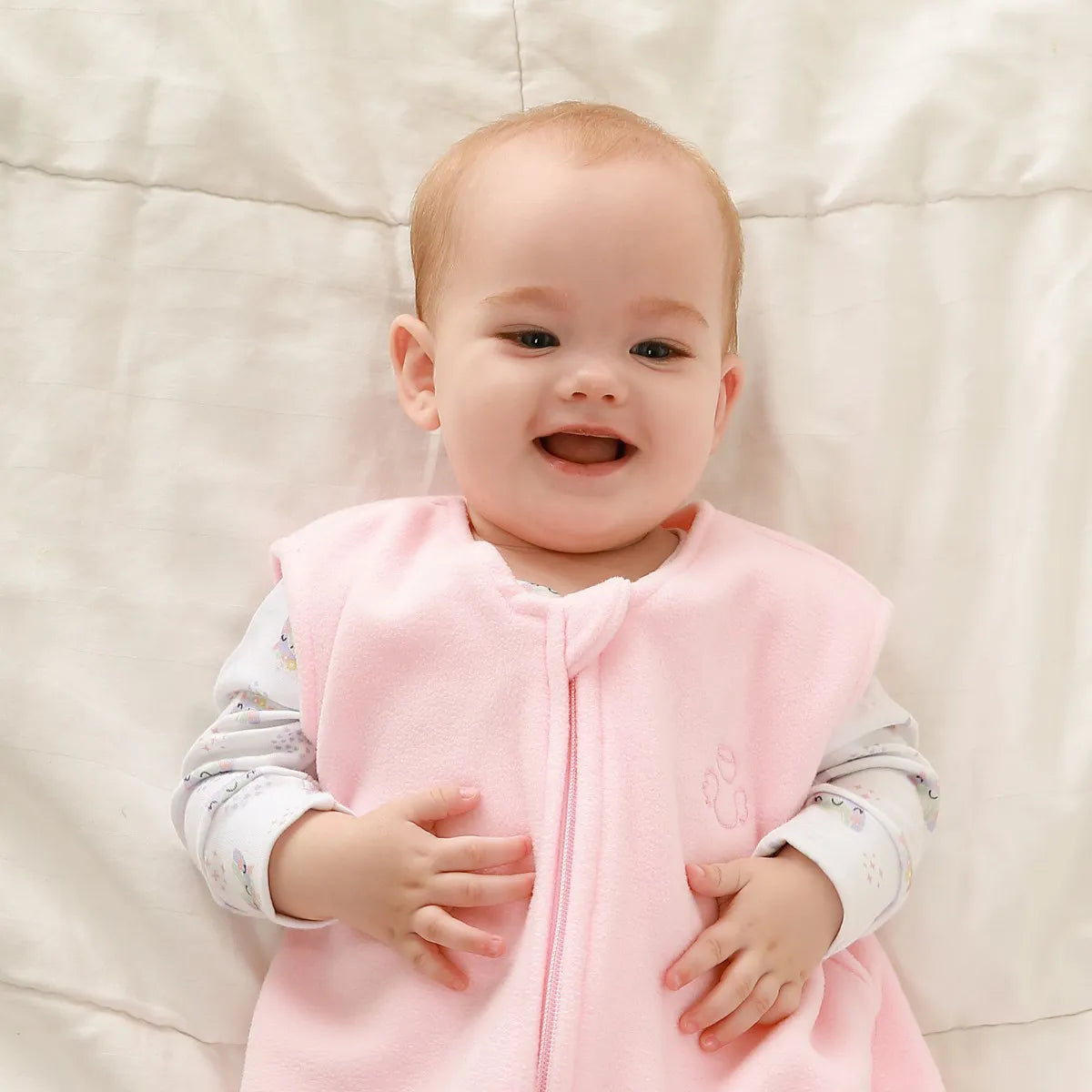 Saco de Dormir em Soft Anti Pilling Rosa Bebe M