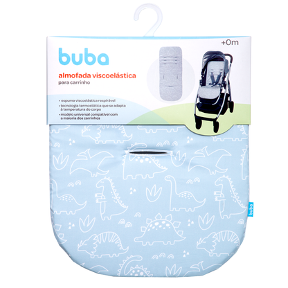 Almofada para Carrinho Dino Azul - Buba