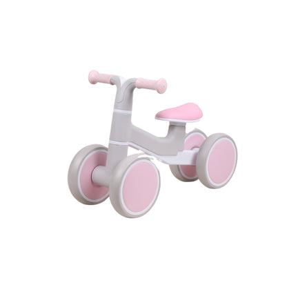 Bicicleta de Equilíbrio E-lite Rider Off-White com Rosa - Premium Baby