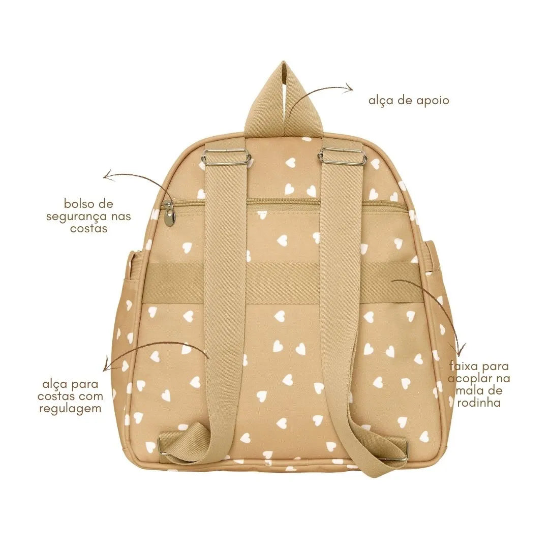 Mochila Térmica Viver Caramelo Coração - Pirulitando