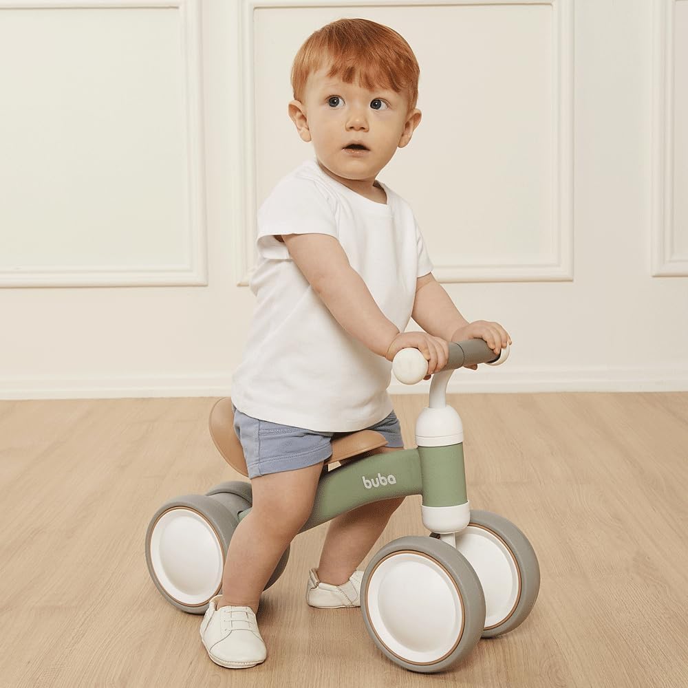 Bicicleta De Equilíbrio 4 Rodas Verde - Buba