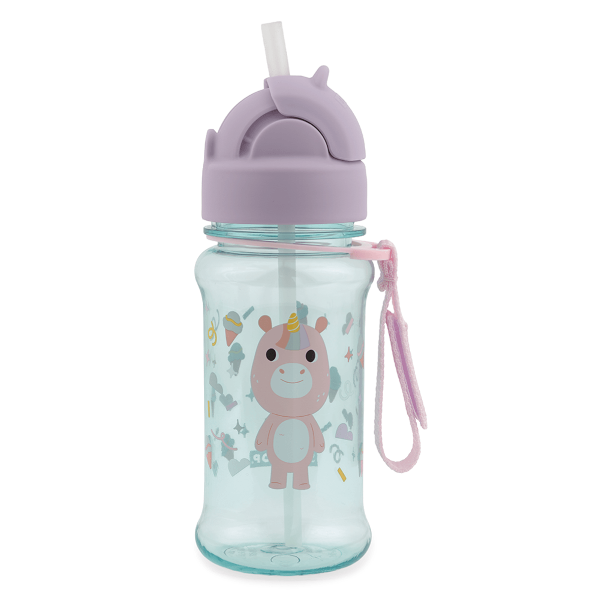 Garrafa Flip Tritan 355 ML Besties Unicornio - Sikp Hop