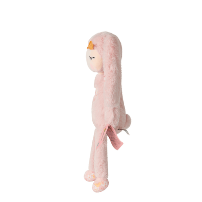 Boneca Ângela Plush Manu Coelha Rosa 33cm - Metoo