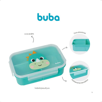 Lunchbox Com Divisórias Dino - Buba