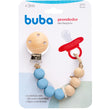 PRENDEDOR DE CHUPETA SILICONE E BAMBU - BUBA ZOO