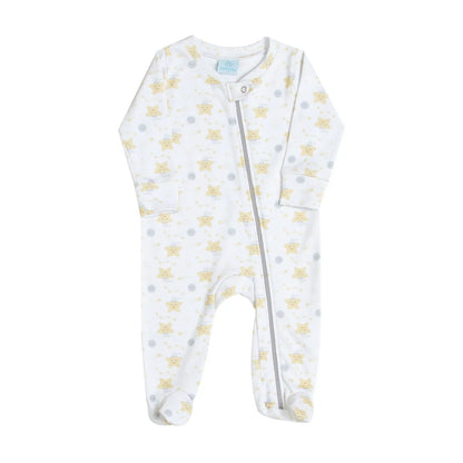 Macacão Bebê em Algodão Egípcio Estrelinhas - Casulo de Anjo