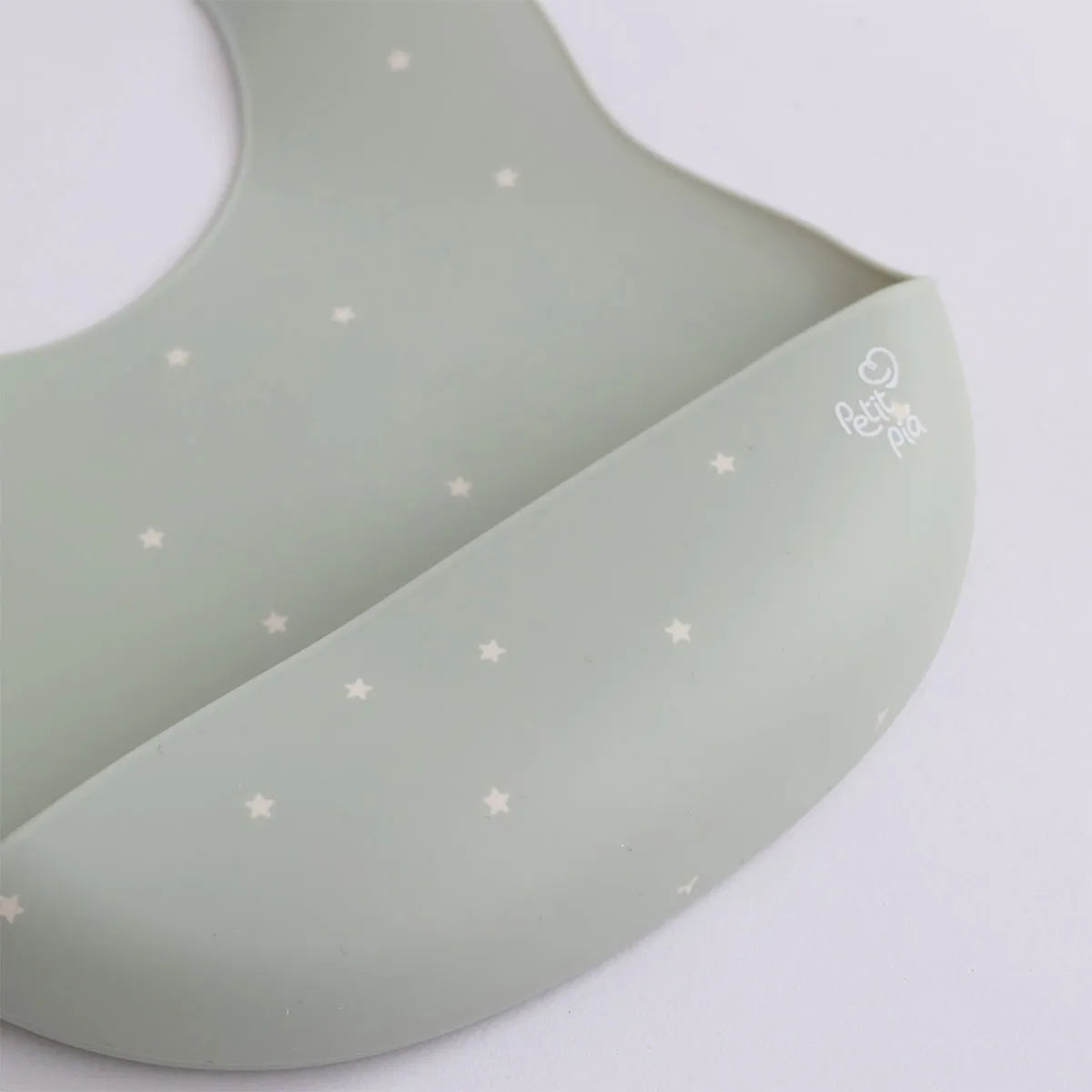 Kit Alimentacao 6 Pcs Prato, Copo, Babador 3 Colheres Verde - Petit Pia