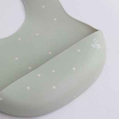 Kit Alimentacao 6 Pcs Prato, Copo, Babador 3 Colheres Verde - Petit Pia