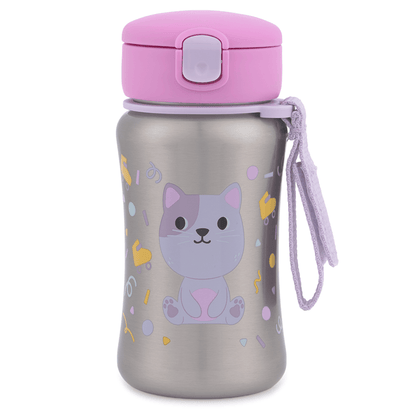 Garrafa De Aço Inox  350 ML Besties Gatinha - Sikp Hop
