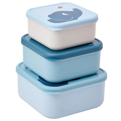 Kit 3 Potinhos Cloudy Azul - Buba
