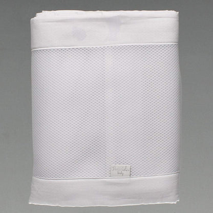 Tela Respirável para Berço 2 Peças Branco - Batistela Baby
