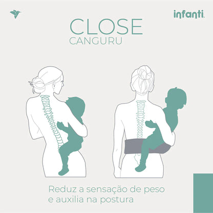 Canguru Close 5 Em 1 Preto - Infanti