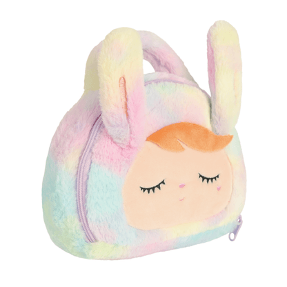 Bolsa Plush Coelha Arco-íris Alça de Mão - Metoo