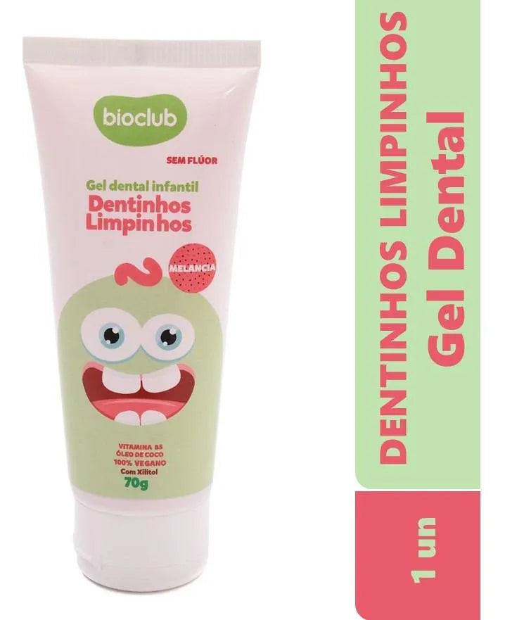 Gel Dental - Melancia S/ Fluor 70gr - Bioclub