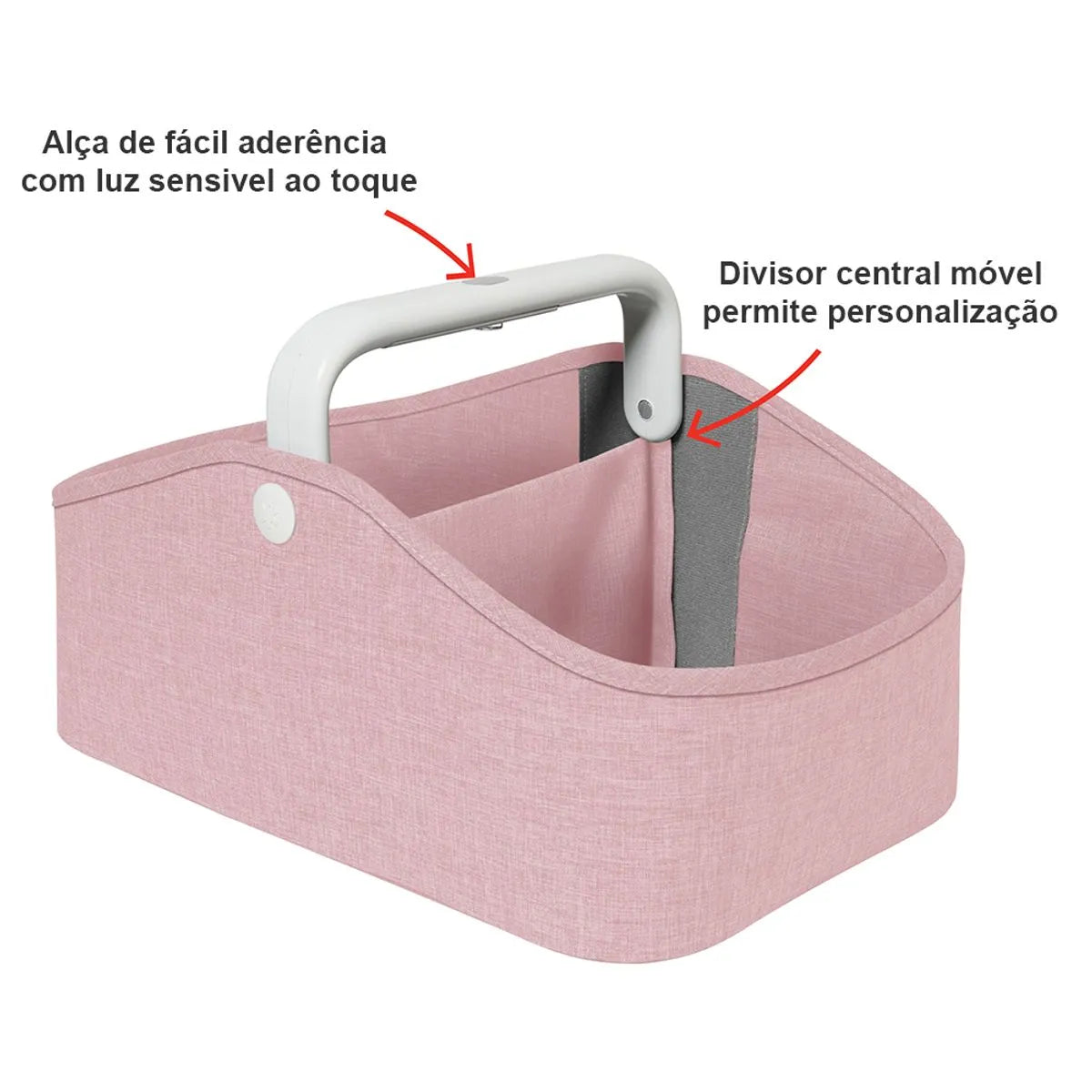 Organizador de Acessórios de Bebê com Led Rosa - Skip Hop