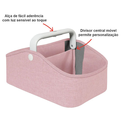 Organizador de Acessórios de Bebê com Led Rosa - Skip Hop