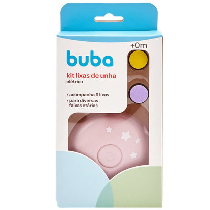 Kit Lixas De Unha Eletrico Rosa - Buba
