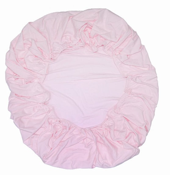 Lençol de Baixo C/ Elástico Mini Berço Malha Rosa - D' Bella For Baby