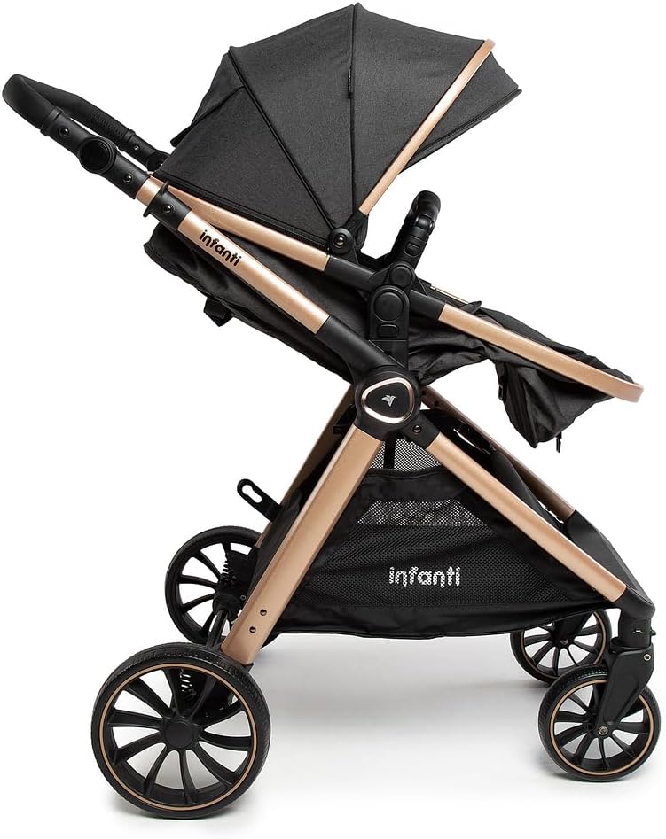 Carrinho Romanzo Preto Bronze - Infanti