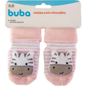 MEIAS ANTIDERRAPANTES COM CHOCALHO - BUBA ZOO