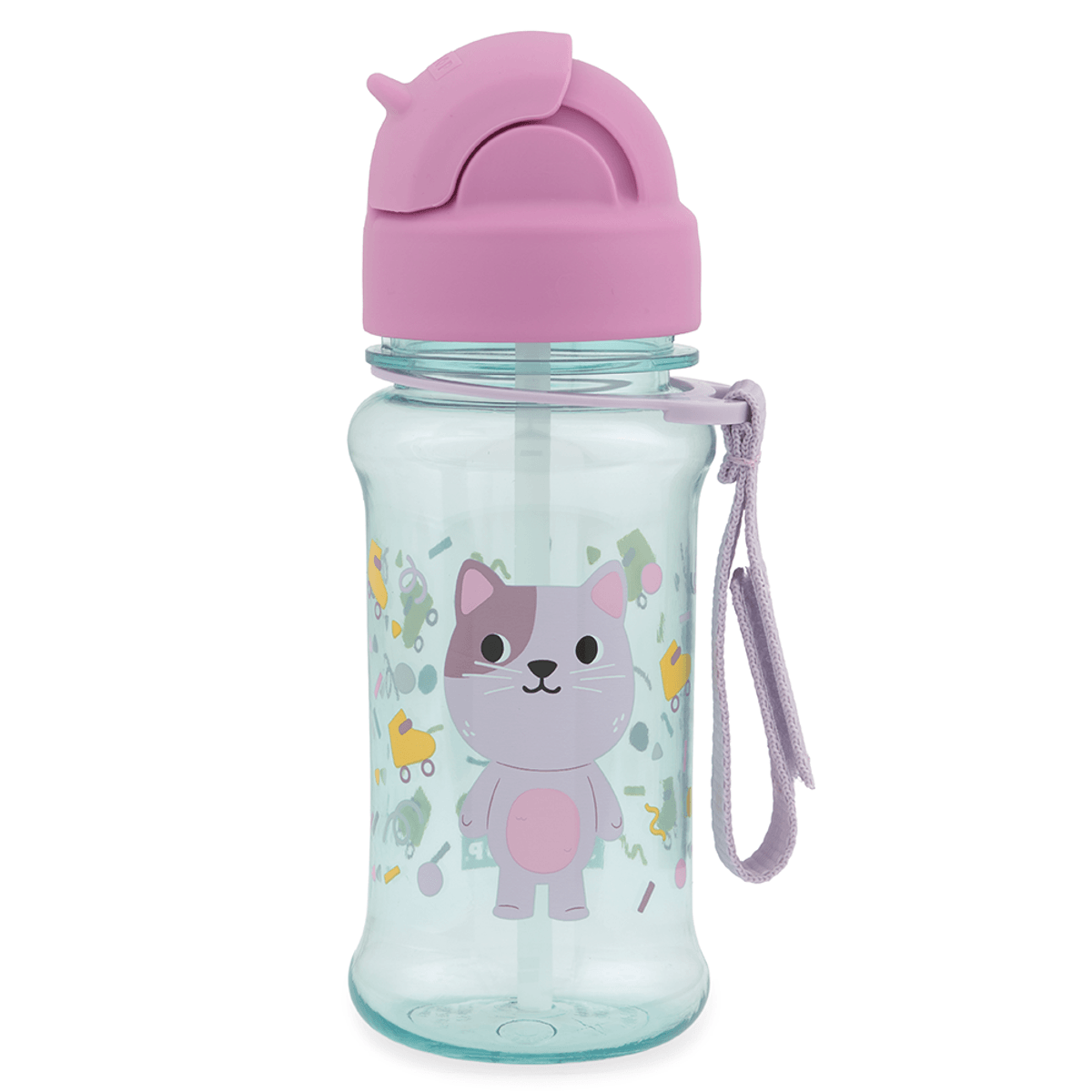 Garrafa Flip Tritan 355 ML Besties Gatinha - Sikp Hop