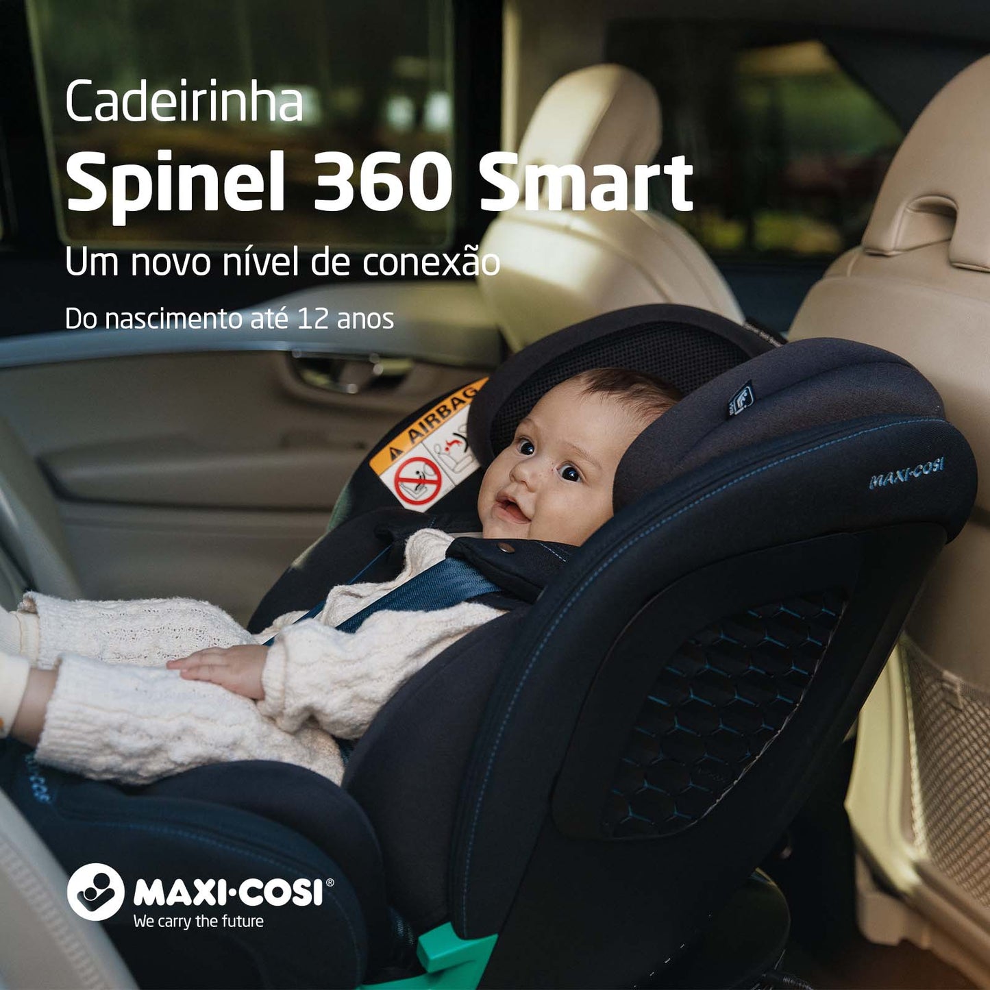 Cadeirinha Spinel 360 smart Max A.black T - Max Cosi