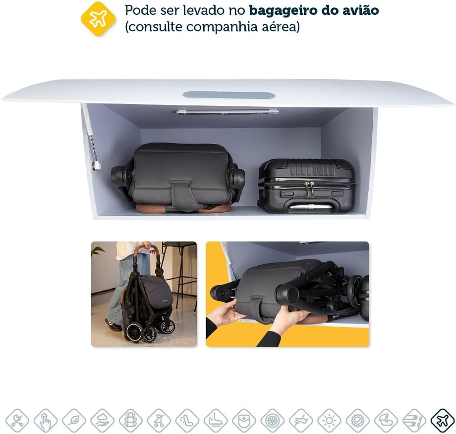 Carrinho Pact Pro Travel System Chumbo Shale - Joie