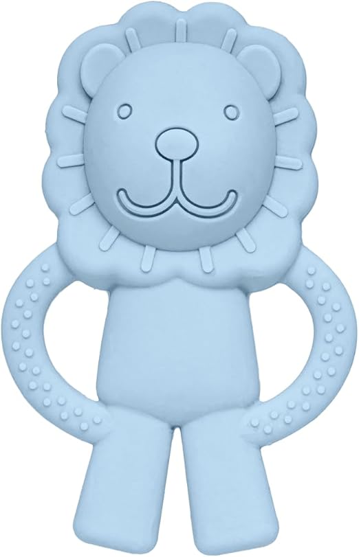 Mordedor em Silicone Leãozinho Azul - Buba