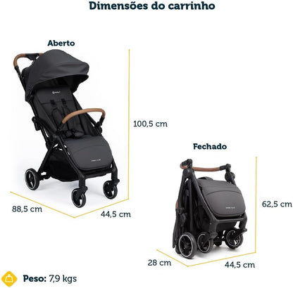 Carrinho Pact Pro Travel System Chumbo Shale - Joie