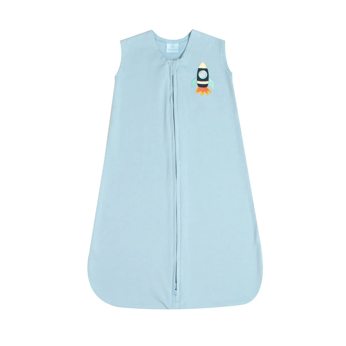 Saco de Dormir em Algodão Egípcio Azul Foguete - Casulo de Anjo