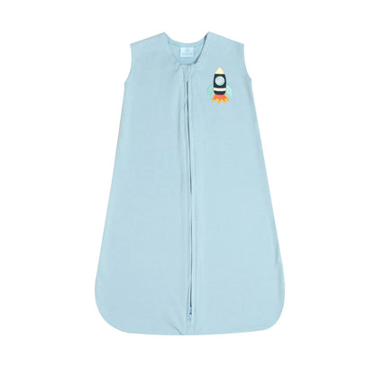 Saco de Dormir em Algodão Egípcio Azul Foguete - Casulo de Anjo