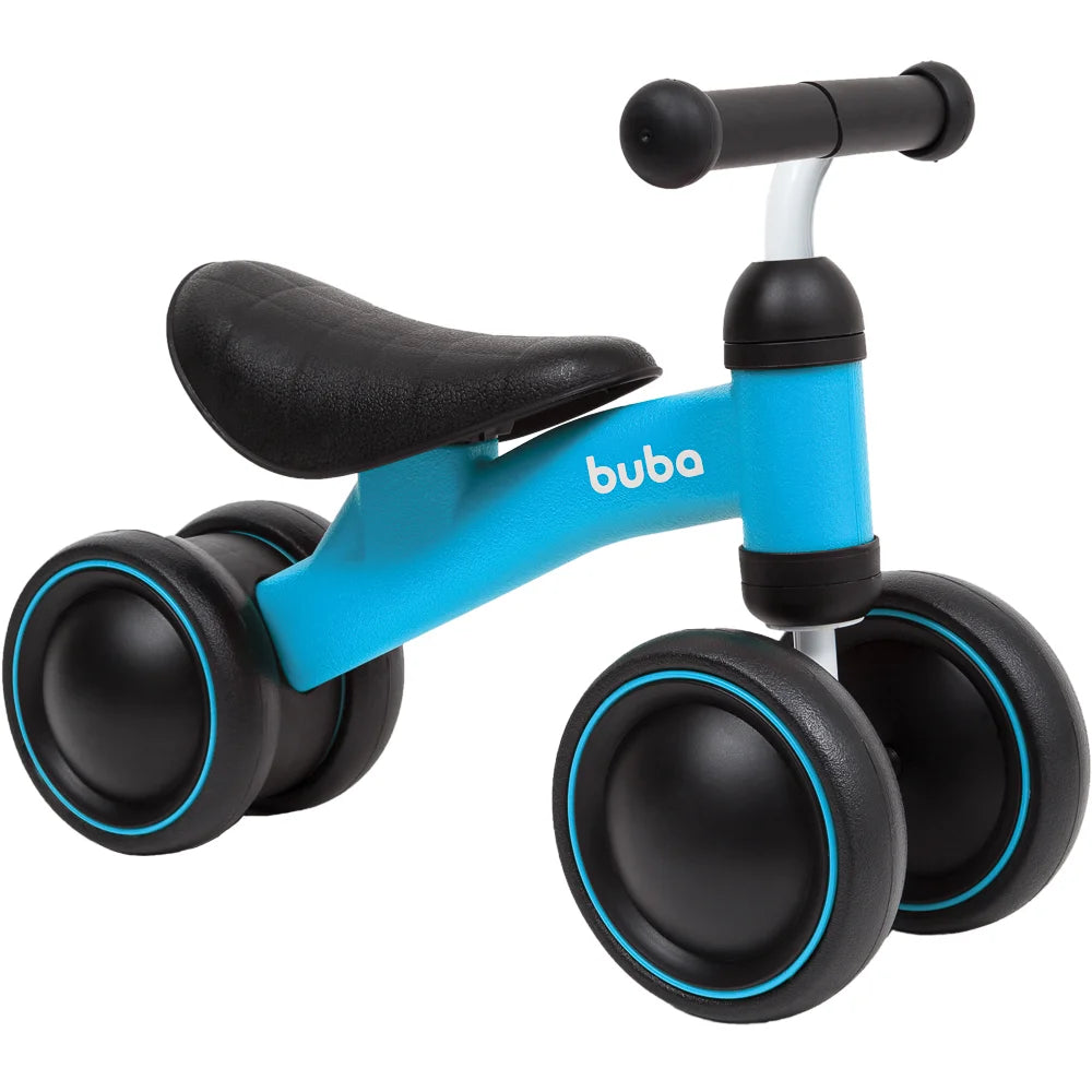 Bicicleta De Equilíbrio 4 Rodas Azul - Buba