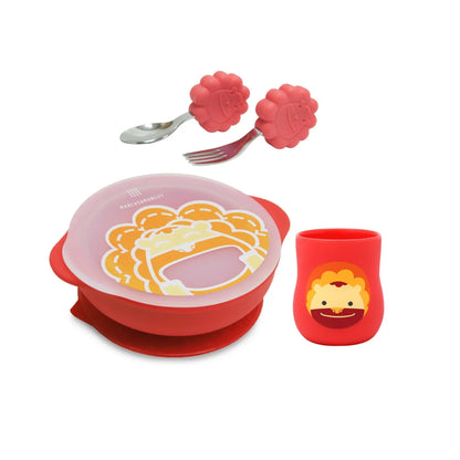 Kit de Alimentação com Copo Anatômico Leão Marcus - Marcus & Marcus