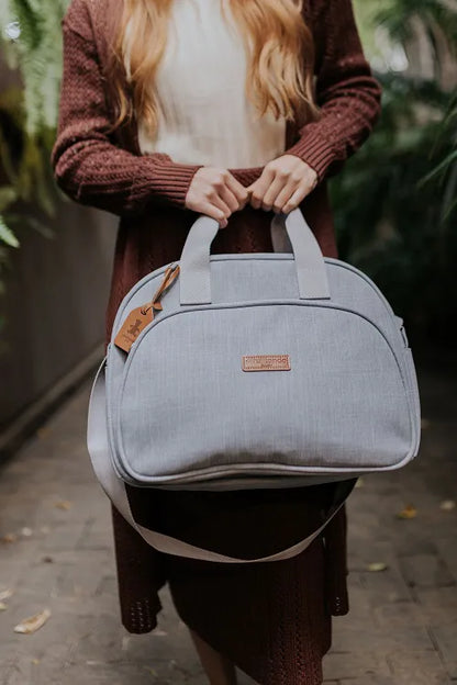 Bolsa Grande Cuidado Cinza - Pirulitando