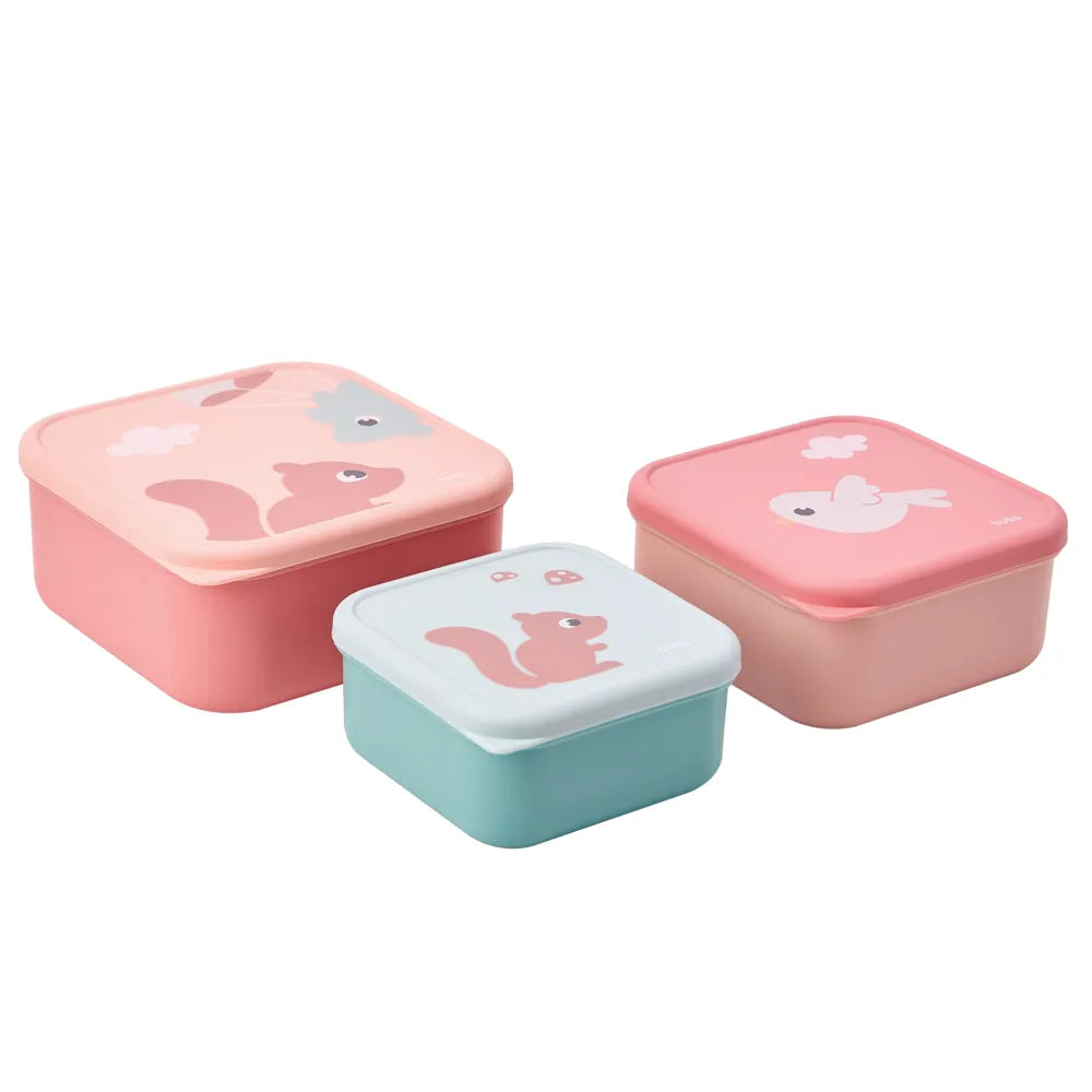 Kit 3 Potinhos Cloudy Rosa - Buba