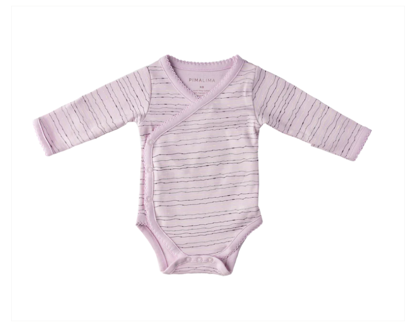 Body Kimono 100% Algodão Pima Lavanda - Pima Lima