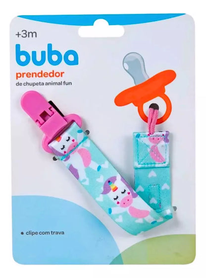 PRENDEDOR DE CHUPETA ANIMAL FUN - BUBA ZOO