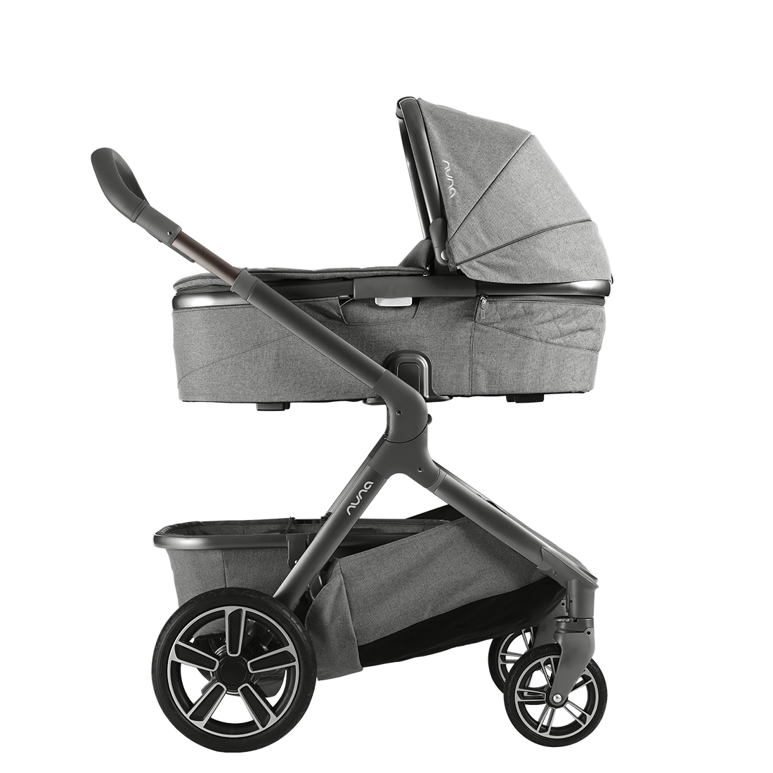 Carrinho e Moisés Demi Grow Cinza Threade - Nuna