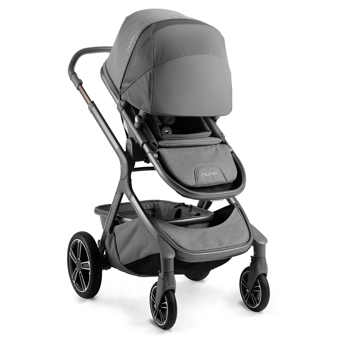 Carrinho e Moisés Demi Grow Cinza Threade - Nuna