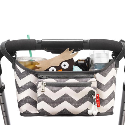 Organizador Para Carrinho De Bebê Chevron Creme E Cinza - Skip Hop
