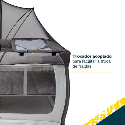 Berço Portátil Falcon Sf1 Grey Night - Safety