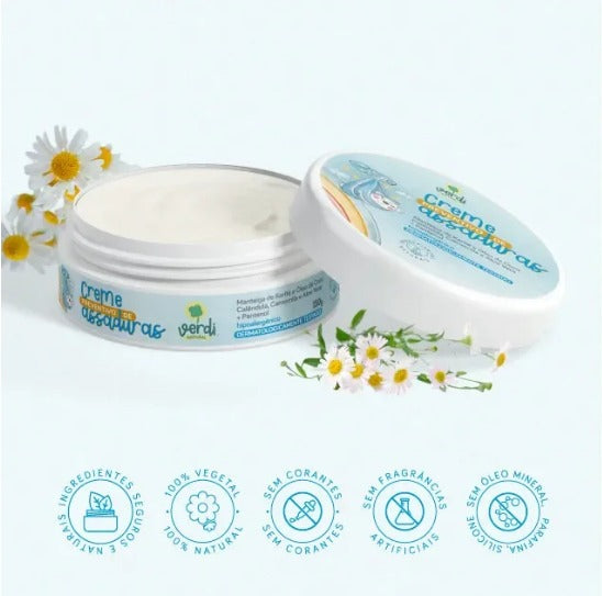 Creme Preventivo de Assaduras para Bebe 150g - Verdi Natural