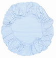 Lençol de Baixo C/ Elástico Mini Berço Malha Azul Bebê - D' Bella For Baby