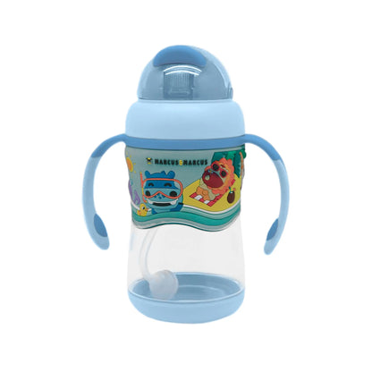 Copo Anti-vazamento 420ml 2 Estágios Em Tritan Azul Bebê