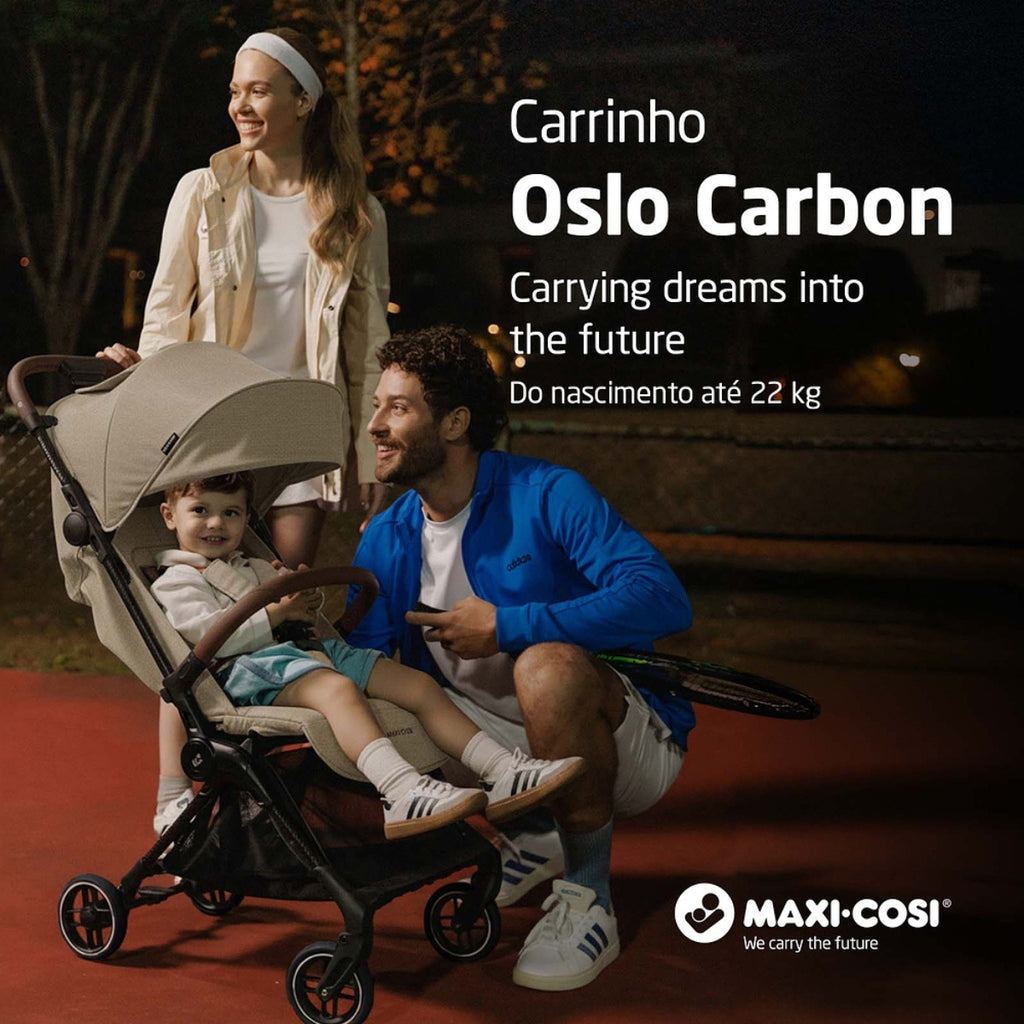 Carrinho Oslo Carbon Max Twillic Truffle - Maxi-cosi