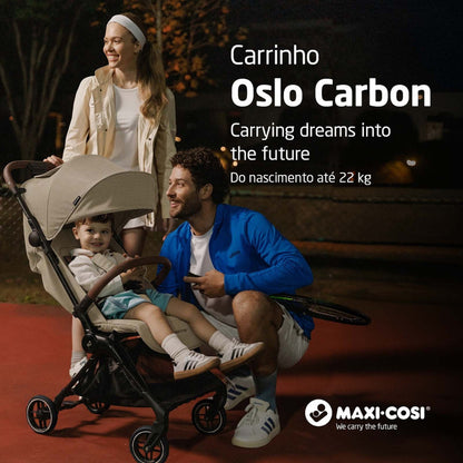 Carrinho Oslo Carbon Max Twillic Truffle - Maxi-cosi