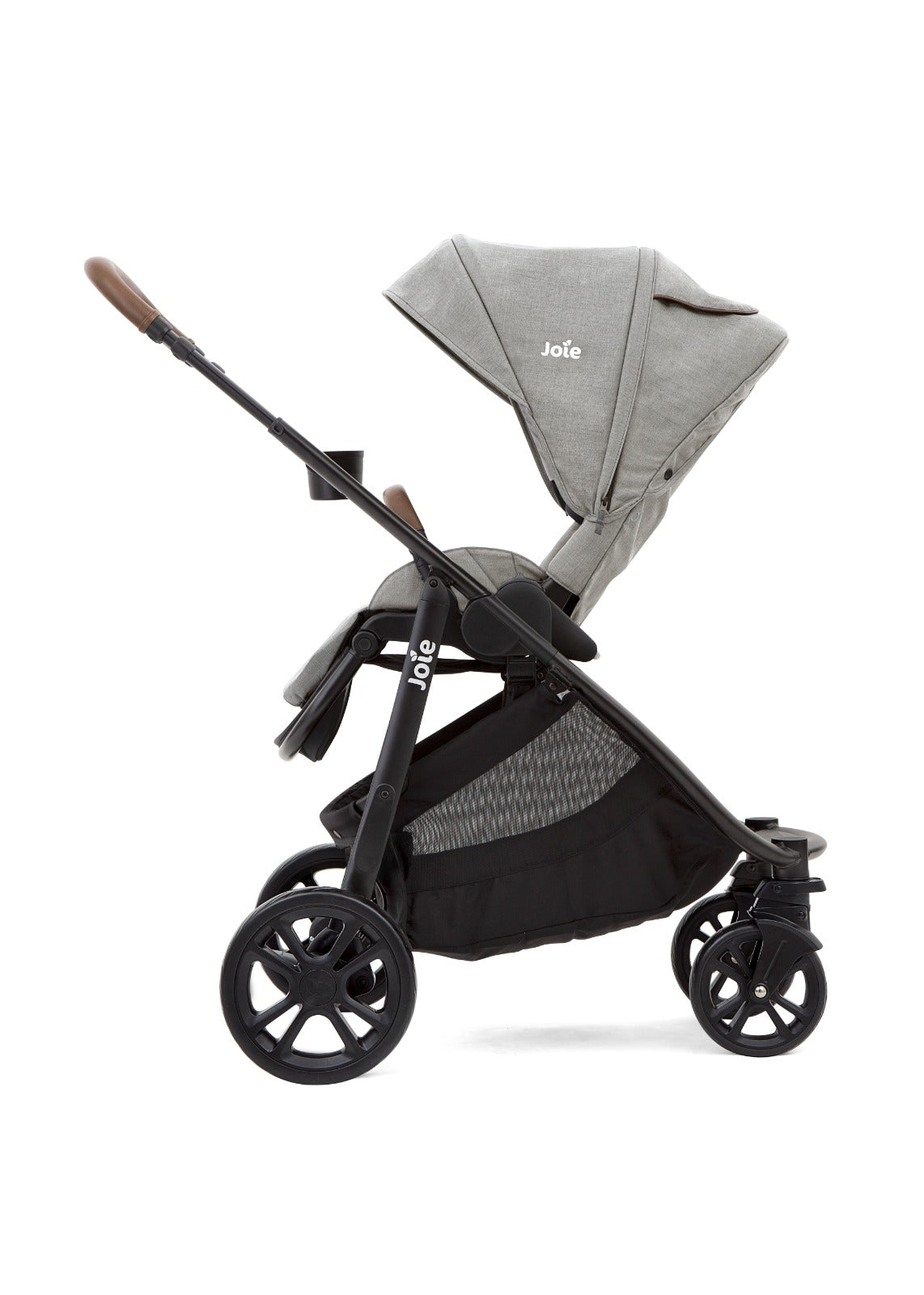 TRIO VERSATRAX-E: CARRINHO, BBC E MOISÉS CINZA PEBBLE - JOIE