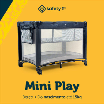 Berço Mini Play 1t Net Blue - Safety