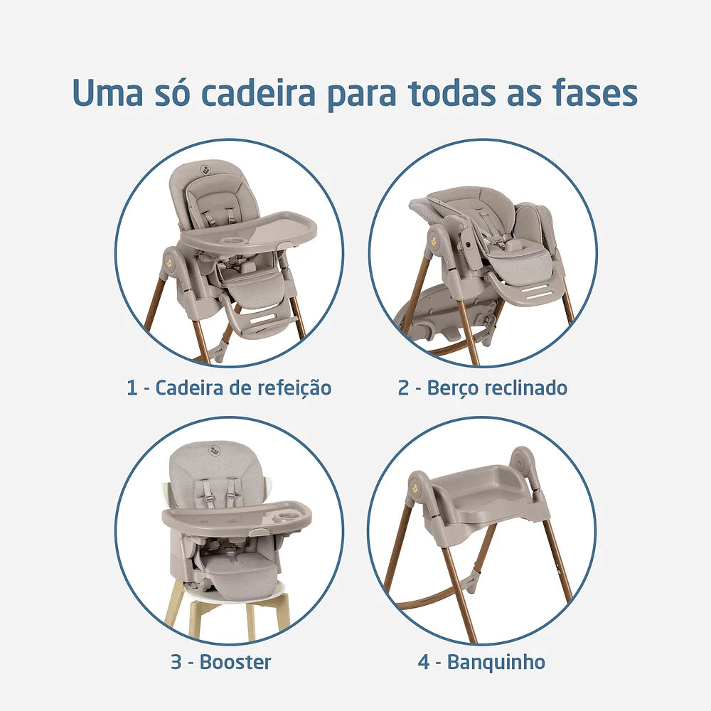 Cadeira De Refeição Minla Plus Max Eleg Beige - Maxi Cosi