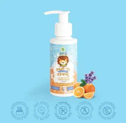 Leave In Creme de Pentear c Óleos essenciais de Lavanda e Laranja doce e Extrato de Camomila